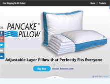 Tablet Screenshot of pancakepillow.com